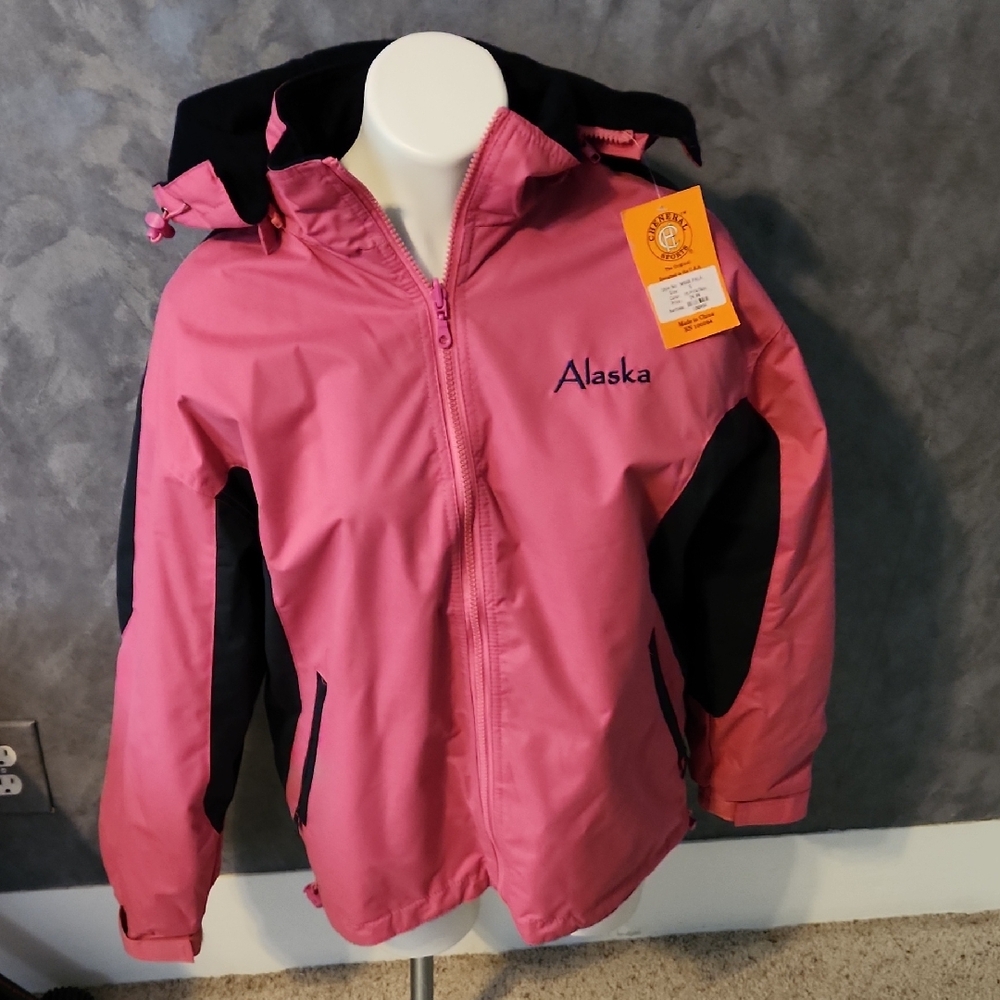 Cheneral Sports Pink Alaska Design Reversable Jacket NEW